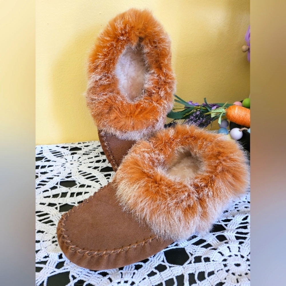 Women's Bear paw Kacey Fur Slipper sz11